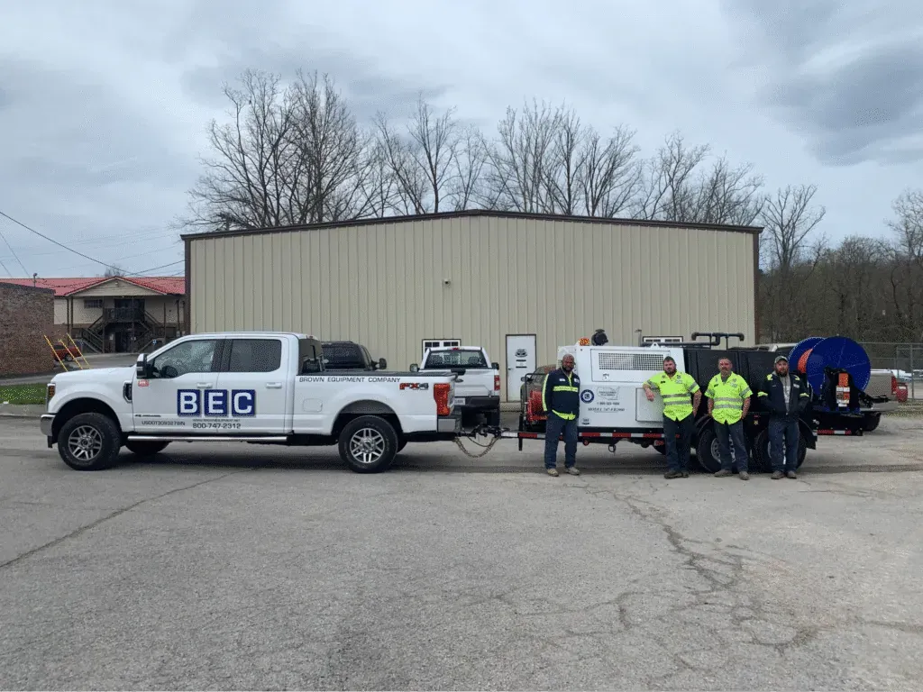 BEC delivers jetter machines to their new owners and provides training upon delivery.