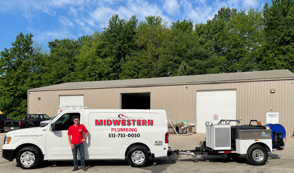 Mongoose Sewer Jetter delivery to Midewestern Plumbing