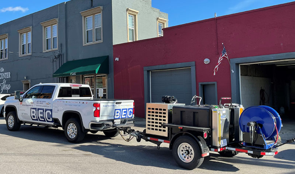 Mongoose Sewer Jetter delivery to City of Munfordville