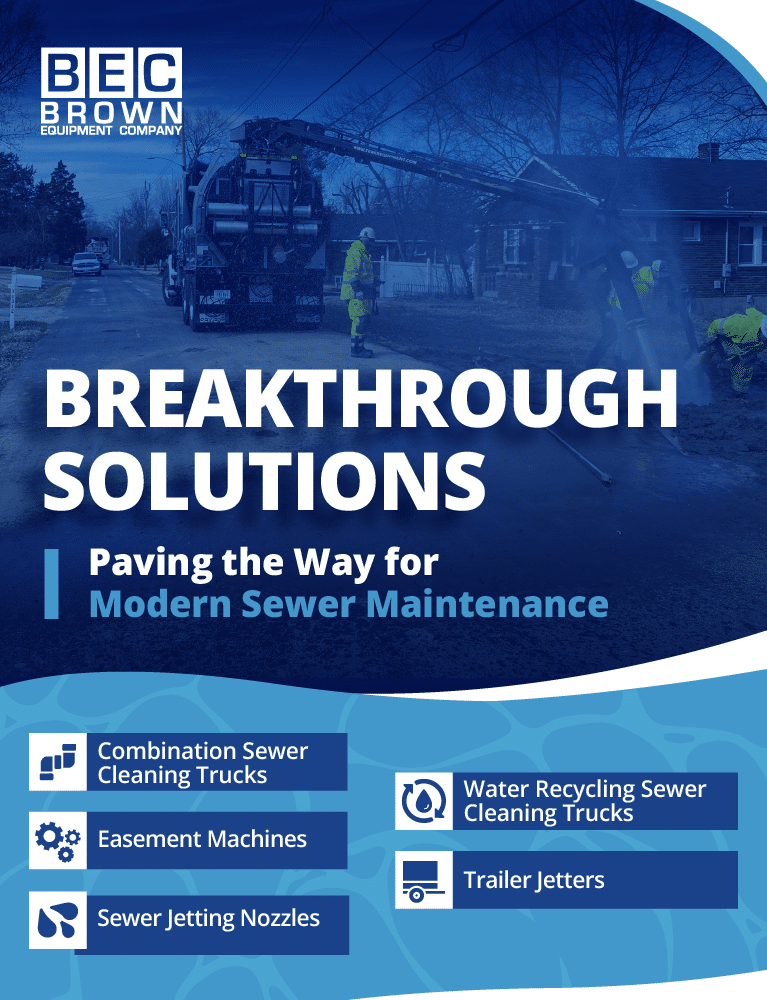 Innovative solutions for modern sewer maintenance and cleaning equipment by Brown Equipment Company.