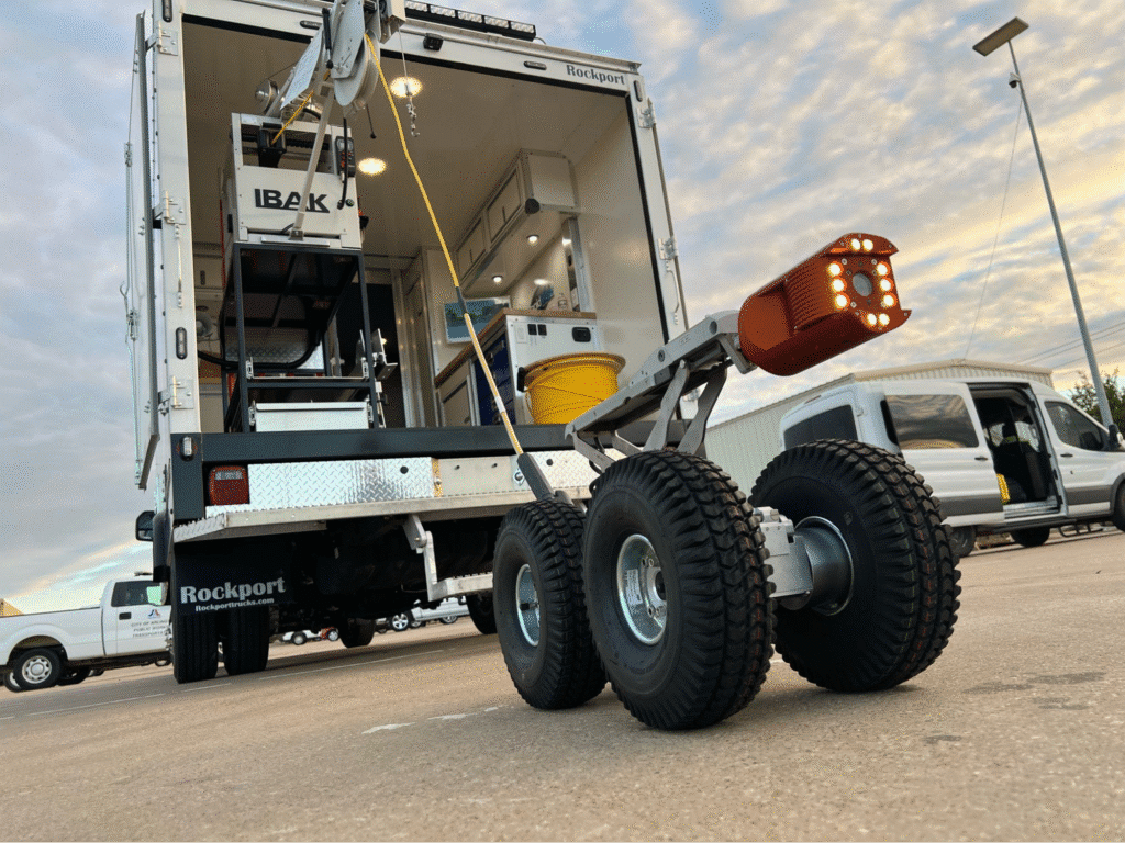 Trailer-mounted camera system for sewer video inspection