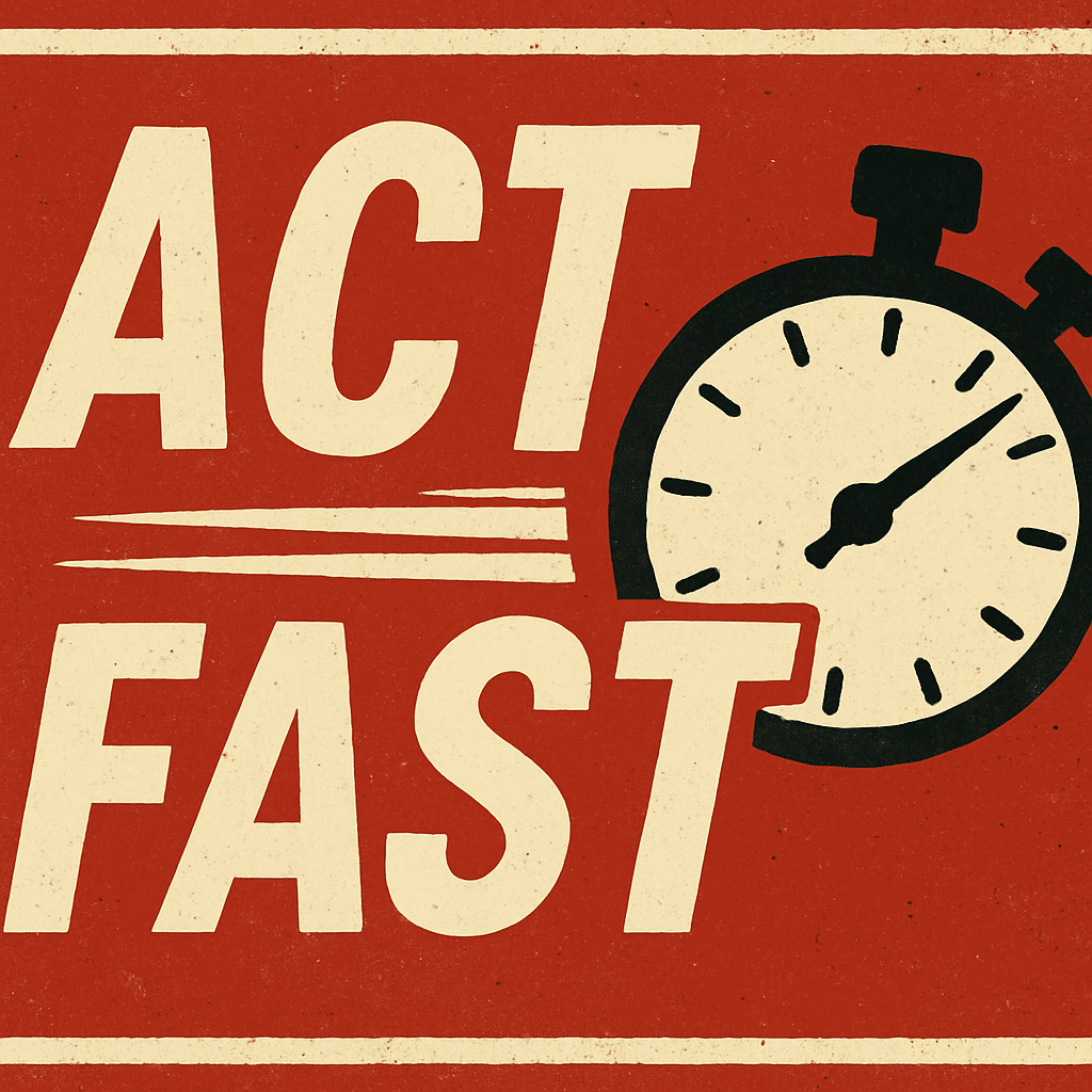 Act fast with a stopwatch for timely decisions and immediate actions.