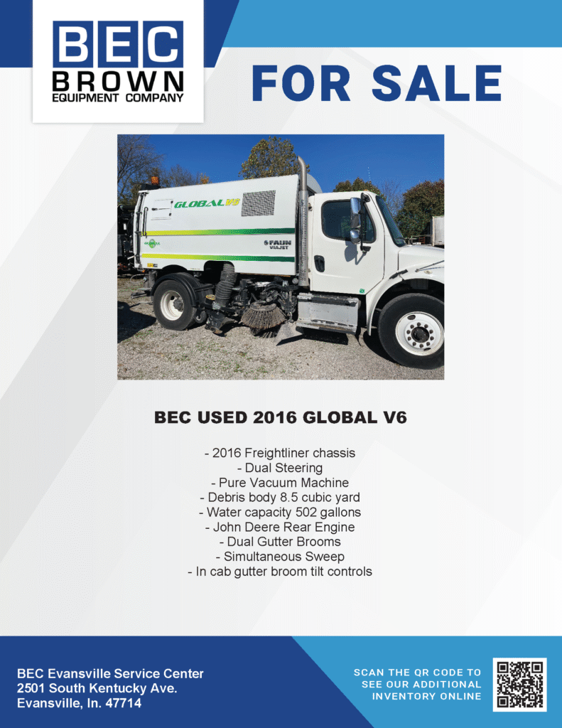 Used 2016 Global V6 vacuum truck for sale with dual steering and high capacity.