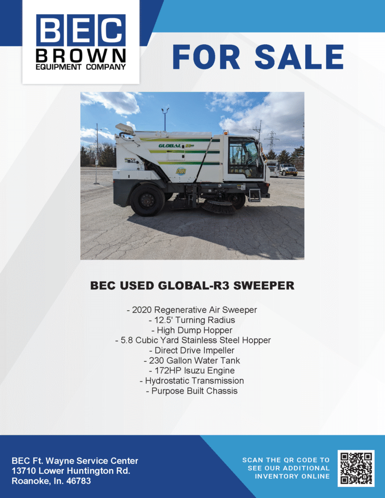 Used Global R3 Sweeper for sale with advanced features and specifications.
