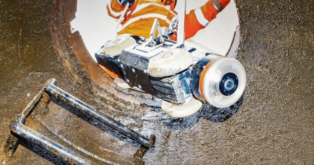 Camera navigates pipe system for inspections and maintenance.