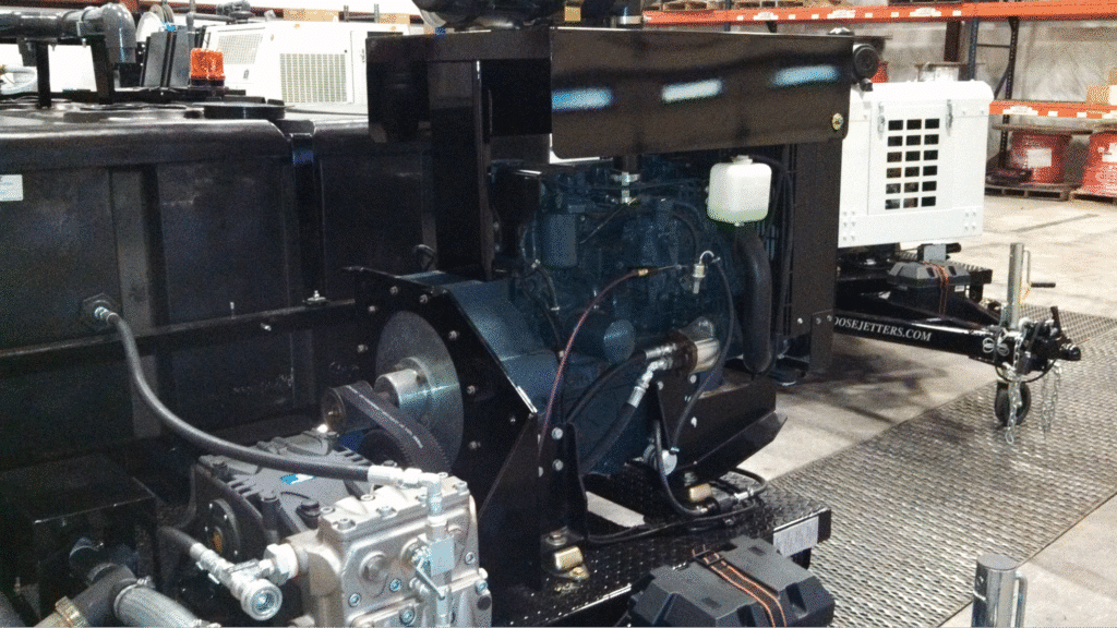 sewer jetter engine maintenance