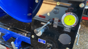Control panel for monitoring and operating industrial equipment.