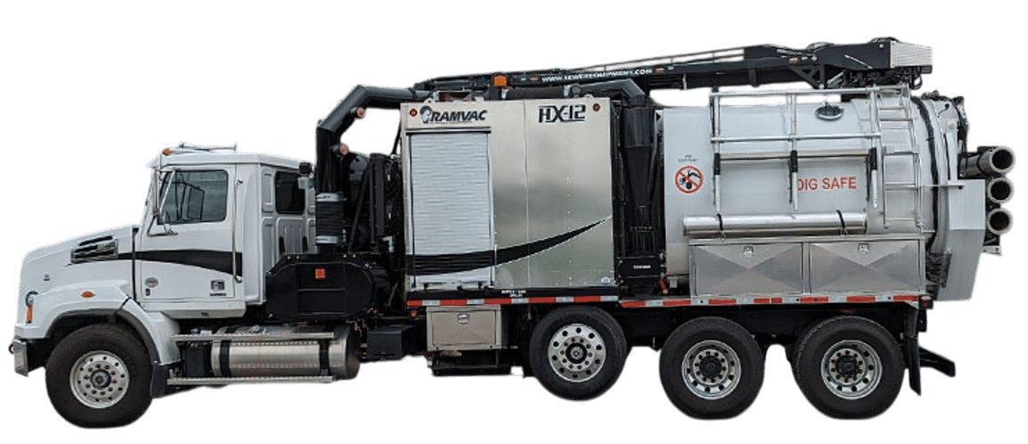 Ramvac HX12 vacuum truck for efficient waste management and industrial applications.