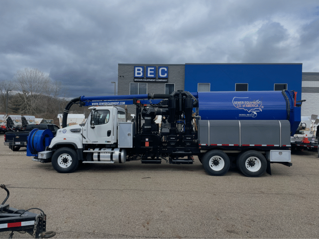 industrial wastewater management truck