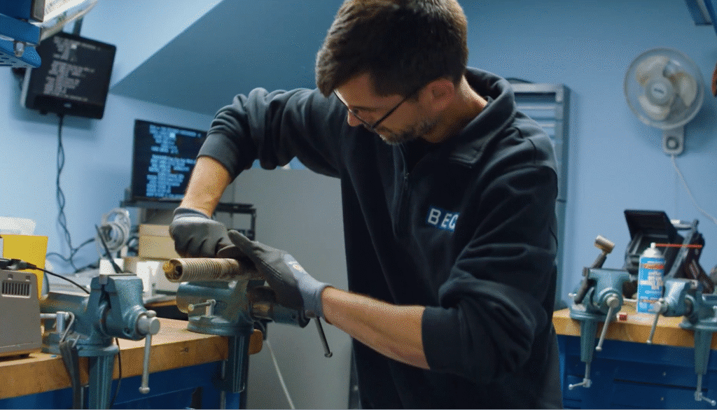 heavy equipment maintenance work at Brown Equipment Company