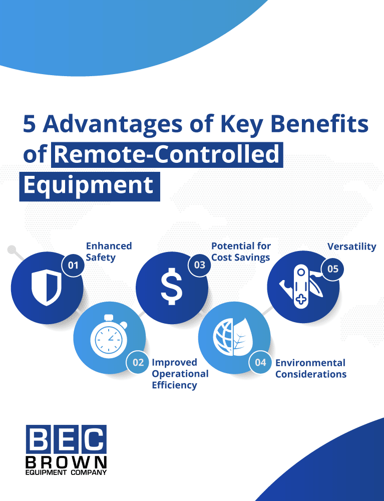 Discover five key advantages of remote-controlled equipment for improved safety and efficiency.
