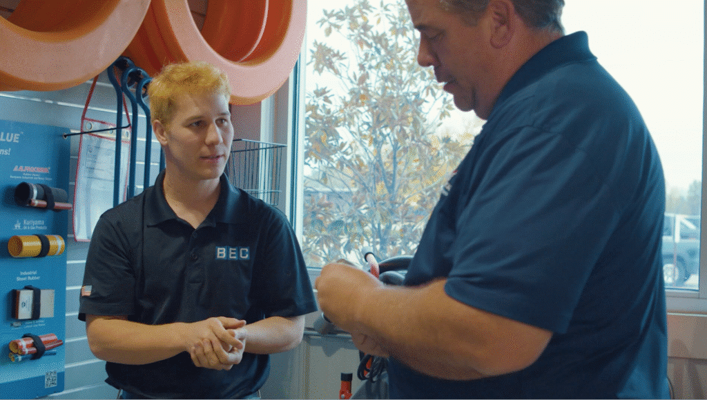 Professionals collaborate on innovative training techniques at the BEC workshop.