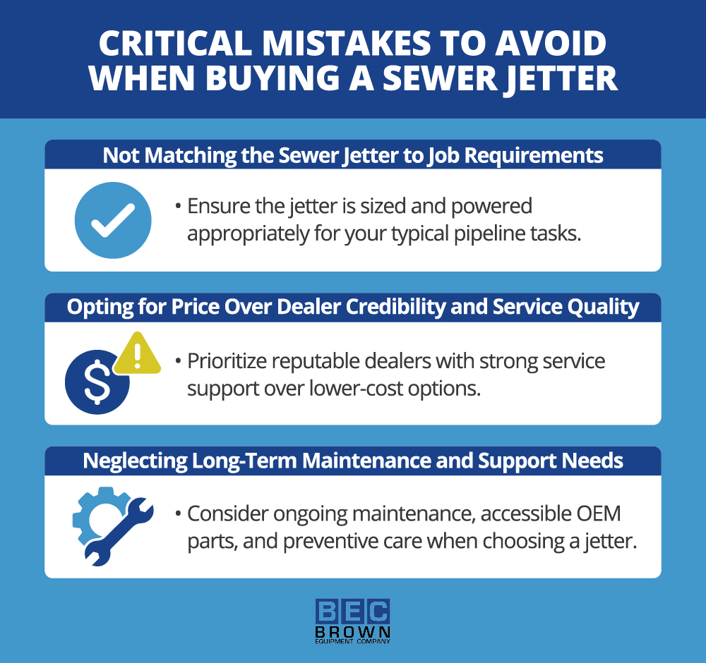 Avoid these critical mistakes when buying a sewer jetter for optimal performance.