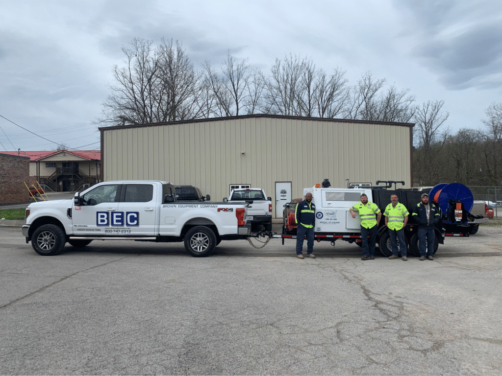 BEC delivers jetter machines to their new owners and provides training upon delivery. 