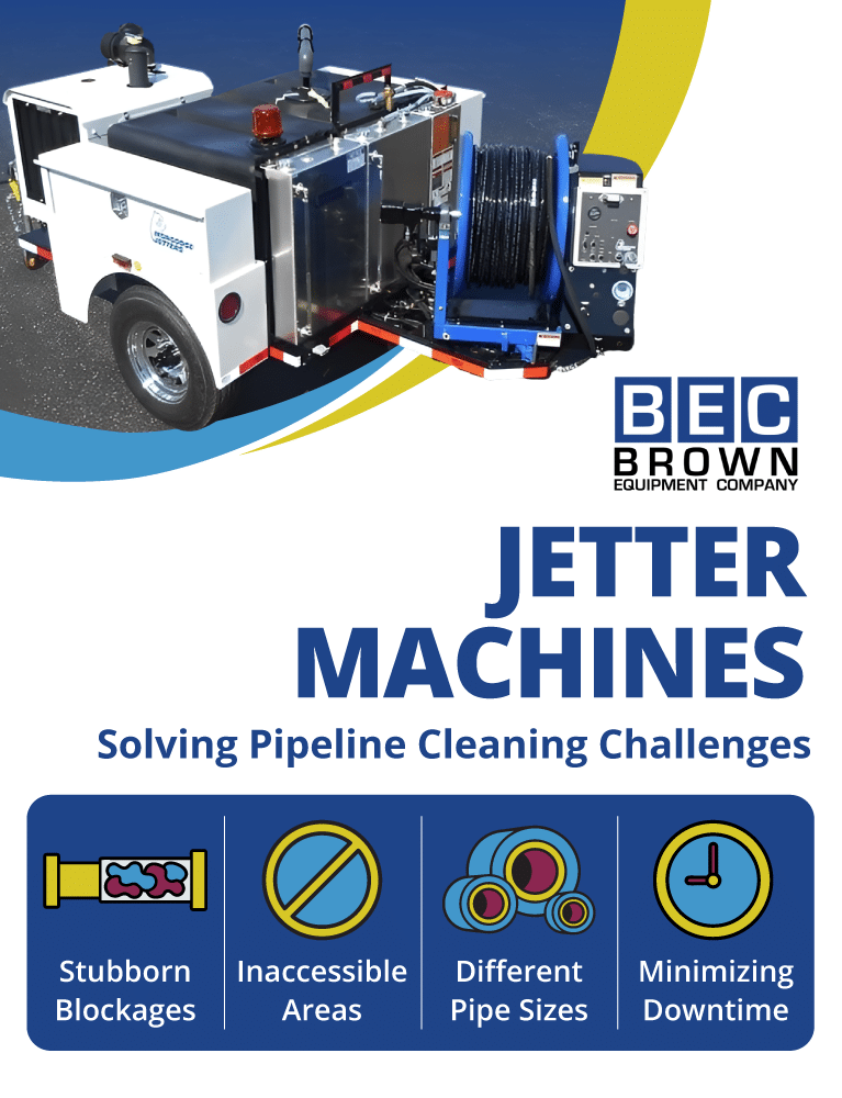 Jetter machines for efficient pipeline cleaning and eliminating stubborn blockages.