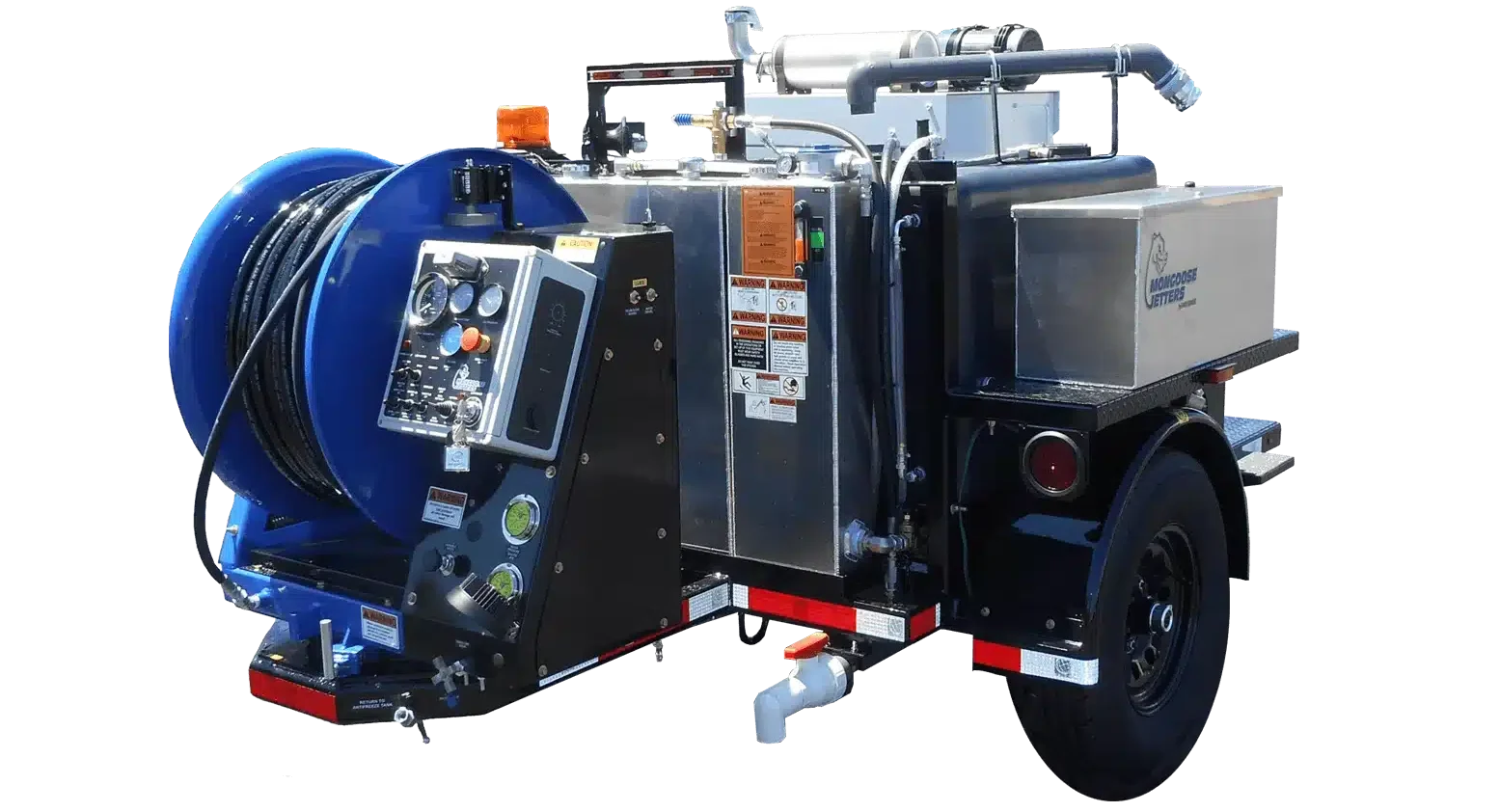 High-performance pressure washer trailer for efficient outdoor cleaning tasks.