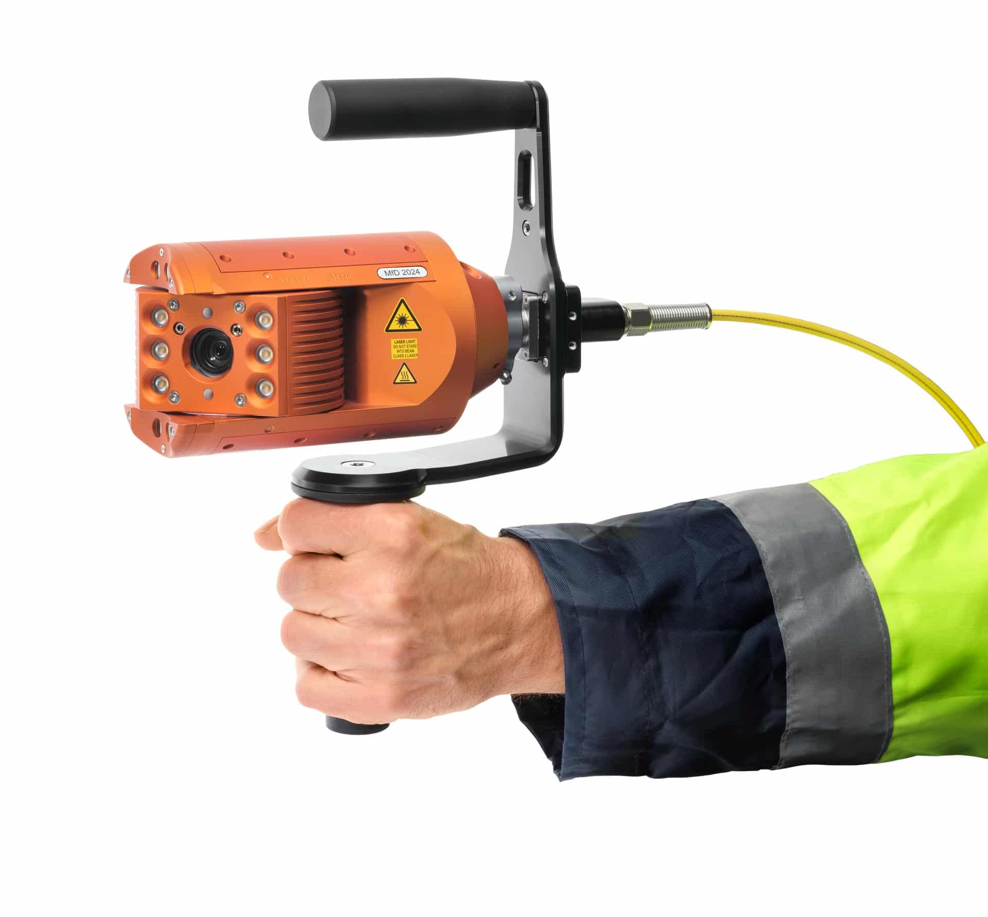 IBAK manned-entry adapter for handheld ORPHEUS camera inspection in large pipes