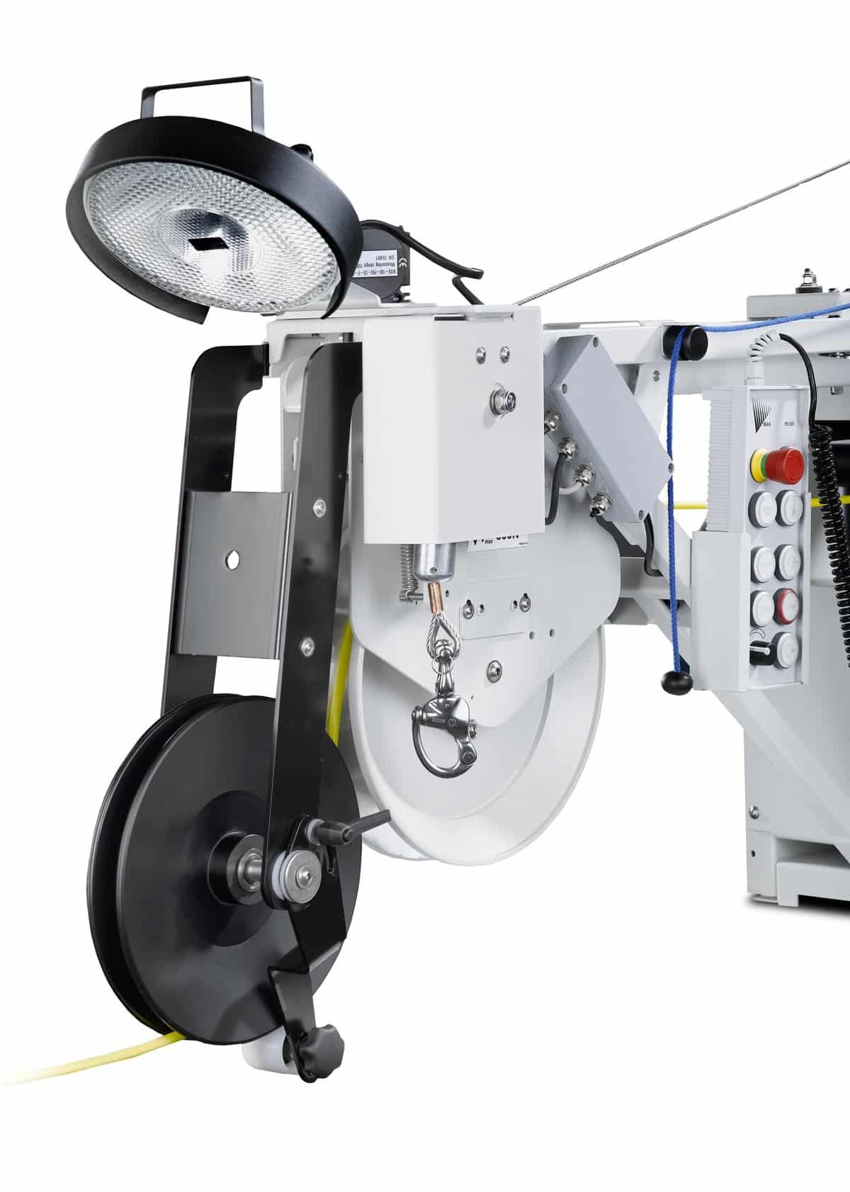 IBAK upper deflection pulley for off-road and remote inspection setups