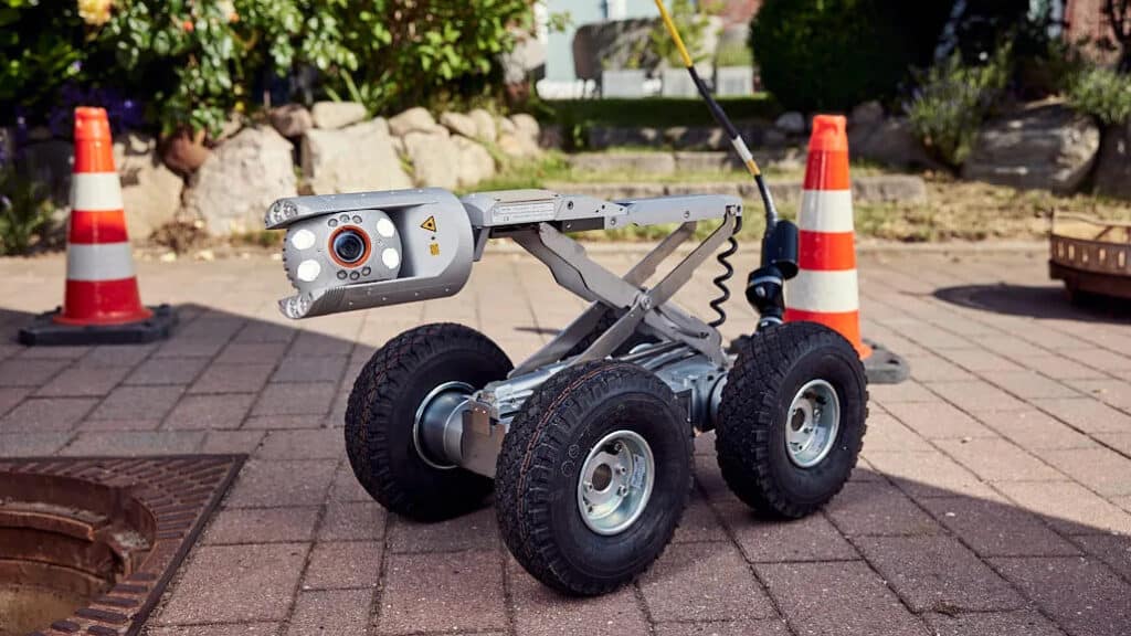 Advanced inspection robot designed for efficient underground pipeline assessments.