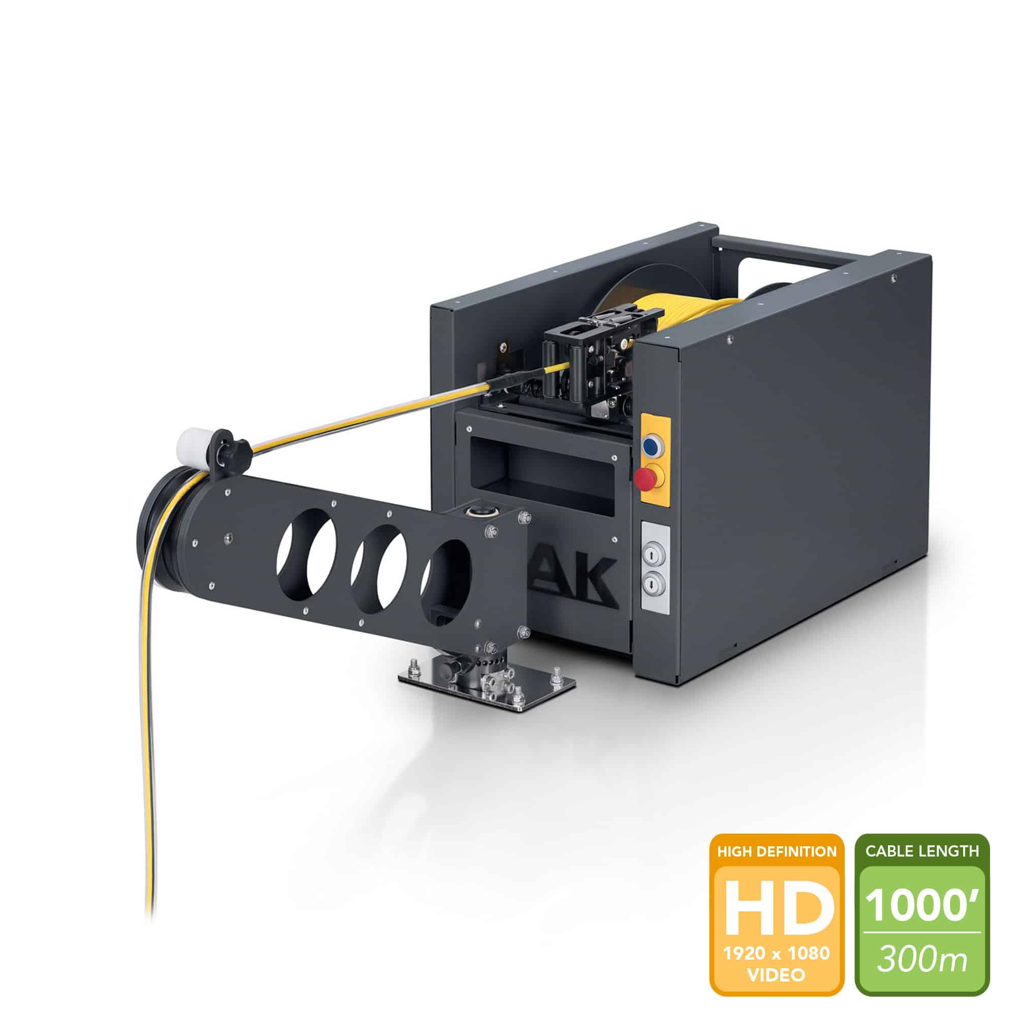 IBAK KW 307 mid-range cable reel for mainline inspection