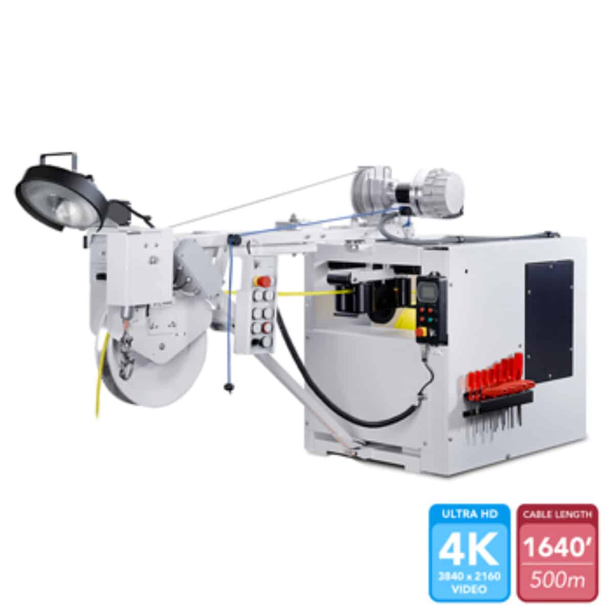 IBAK KW 505 fiber optic cable reel for 4K inspection systems