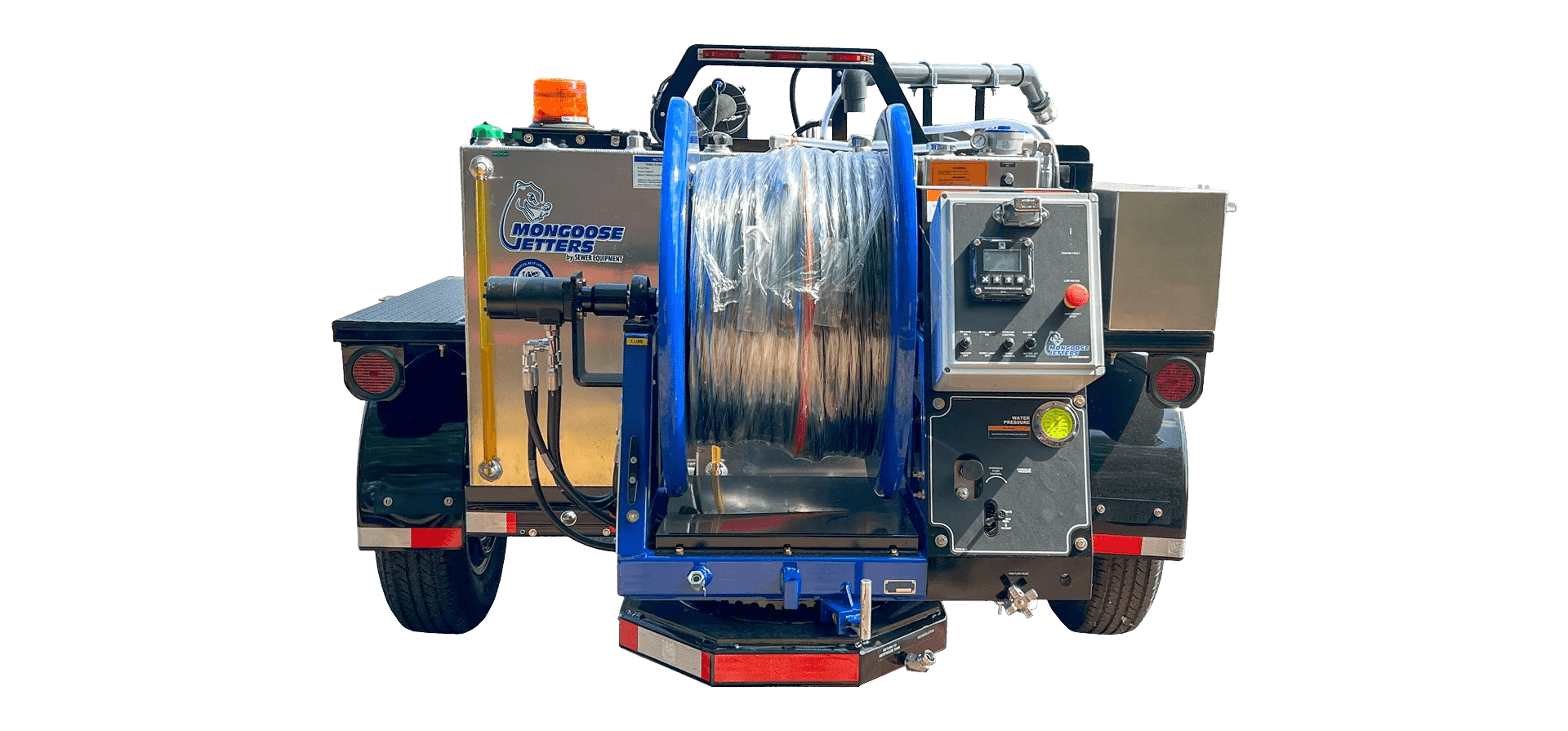 Mongoose Jetters Model 184-HD best-selling trailer jetter at 18 GPM