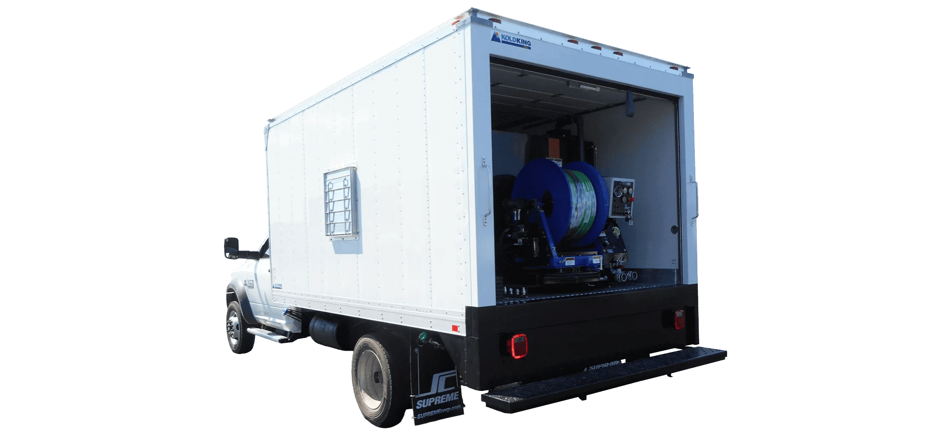 Mongoose Jetters Model 254-HD-ETK enclosed truck jetter at 25 GPM