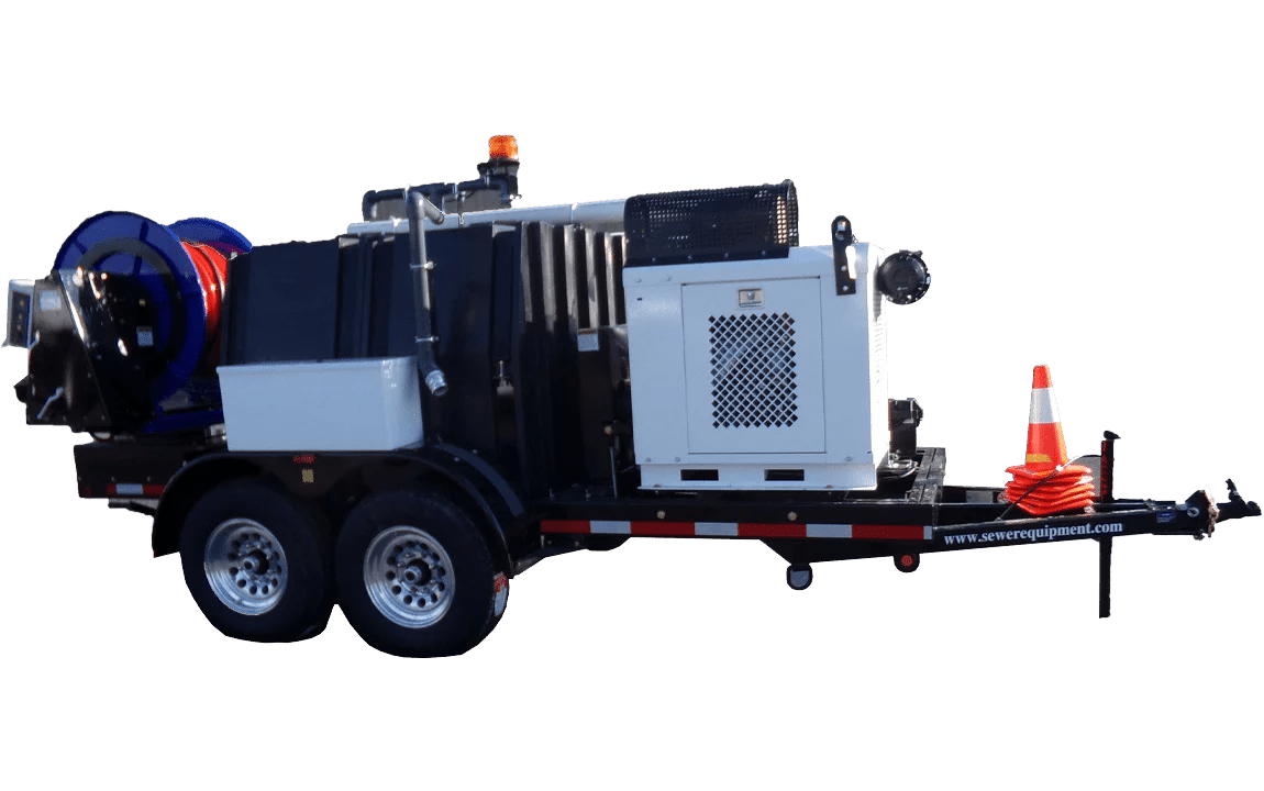 Sewer Equipment Model 545 budget-friendly trailer jetter with same jetting capability as 747 series