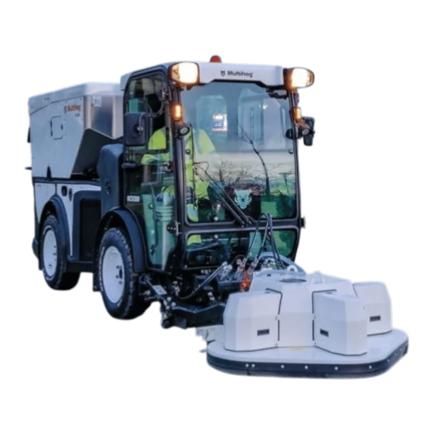 Multihog surface cleaner with rotating brushes and plant-based detergents for eco-friendly deep cleaning