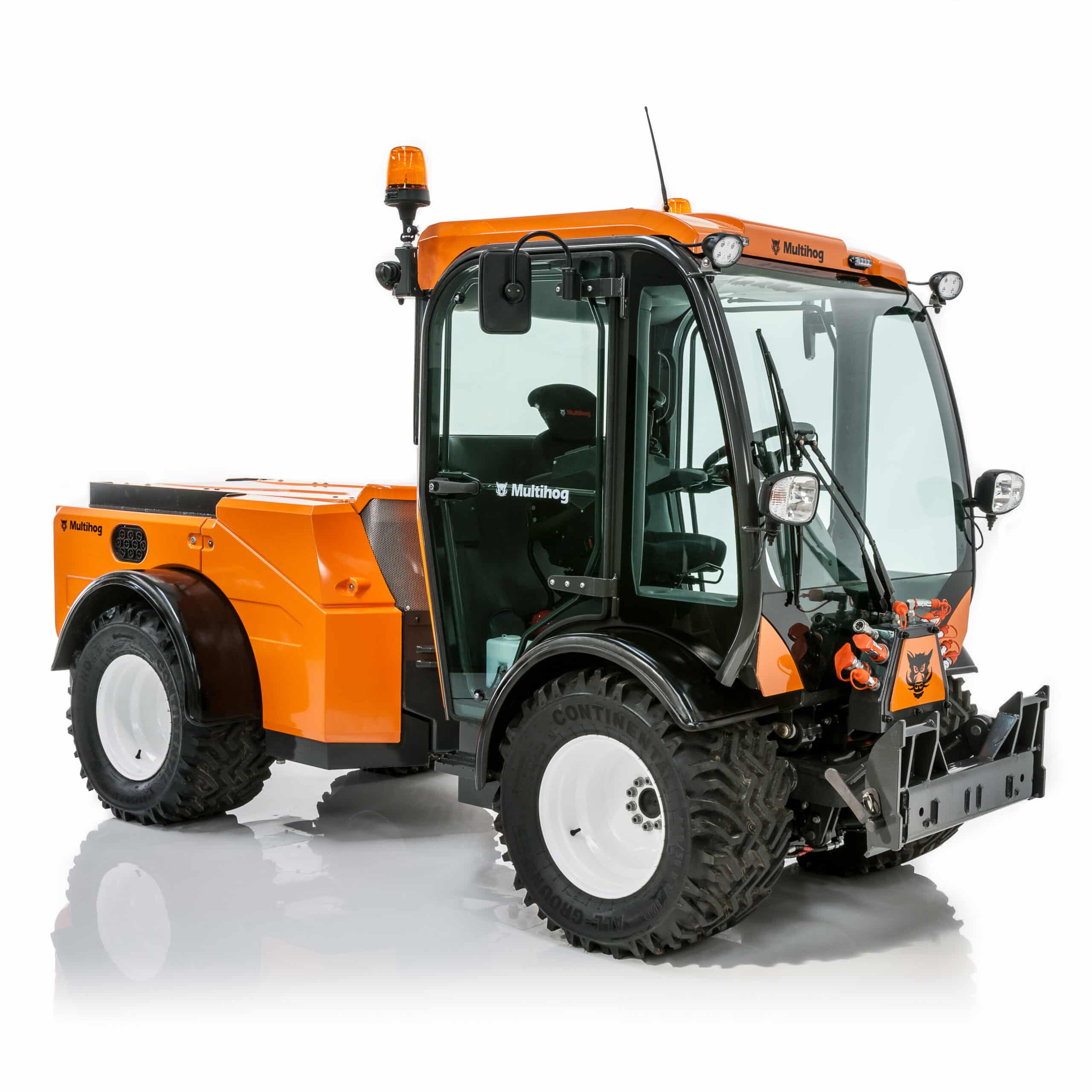 Multihog MX heavy-duty 130 HP articulated tractor for asphalt planing and heavy snow removal