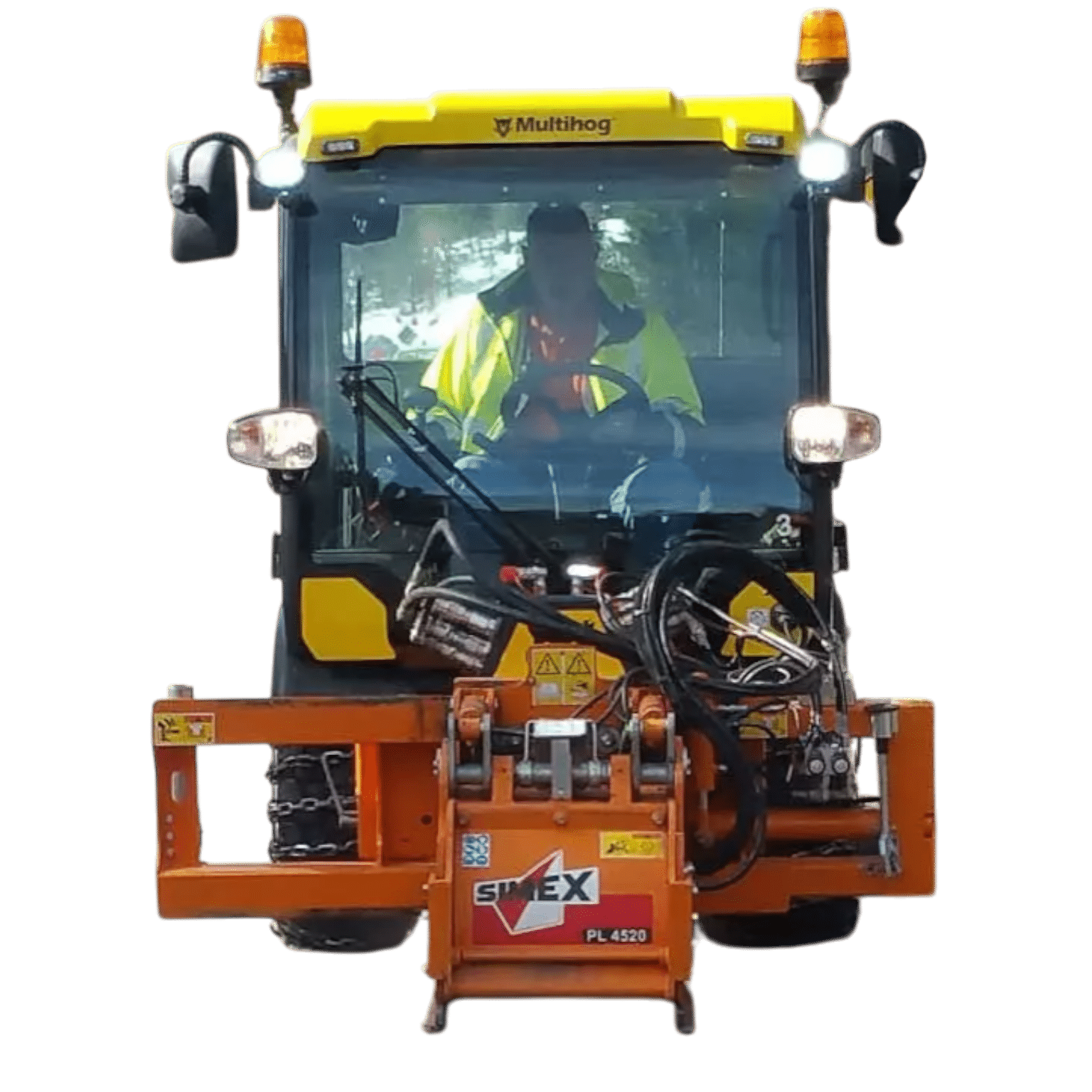 Multihog patch planer cold milling asphalt attachment for pothole repair with 17.7-inch planing width