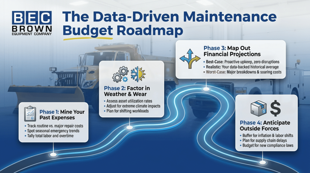Streamlined maintenance budget planning for financial forecasting and expense management.