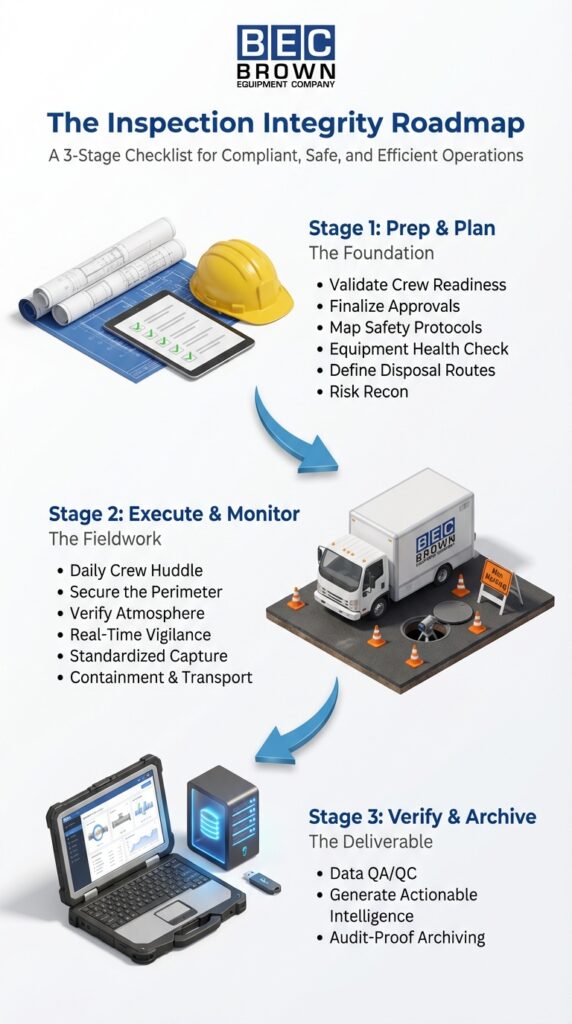 Inspection Integrity Roadmap: Ensuring compliance and safety through effective operational stages.