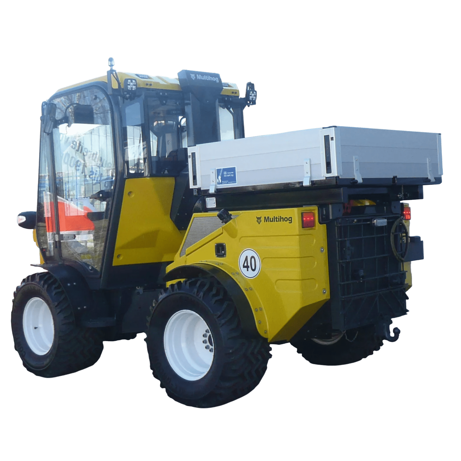 Multihog rear body lightweight aluminium attachment for transporting tools and materials