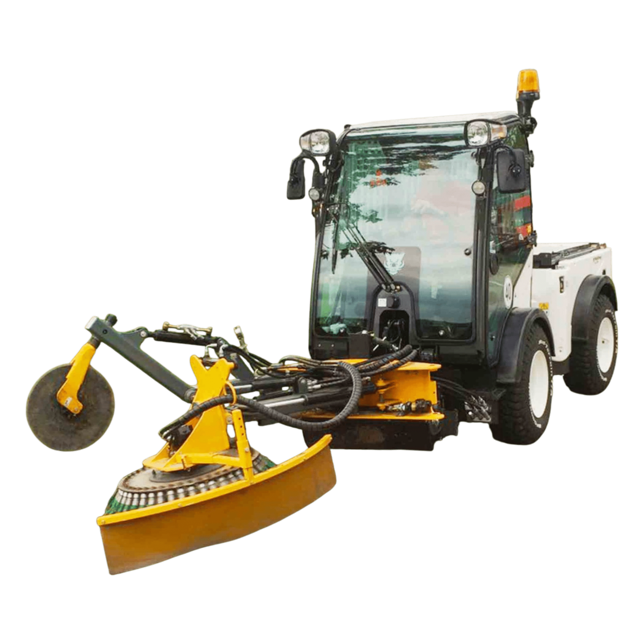 Multihog weed brush eco-friendly chemical-free weed control with integrated edging blade