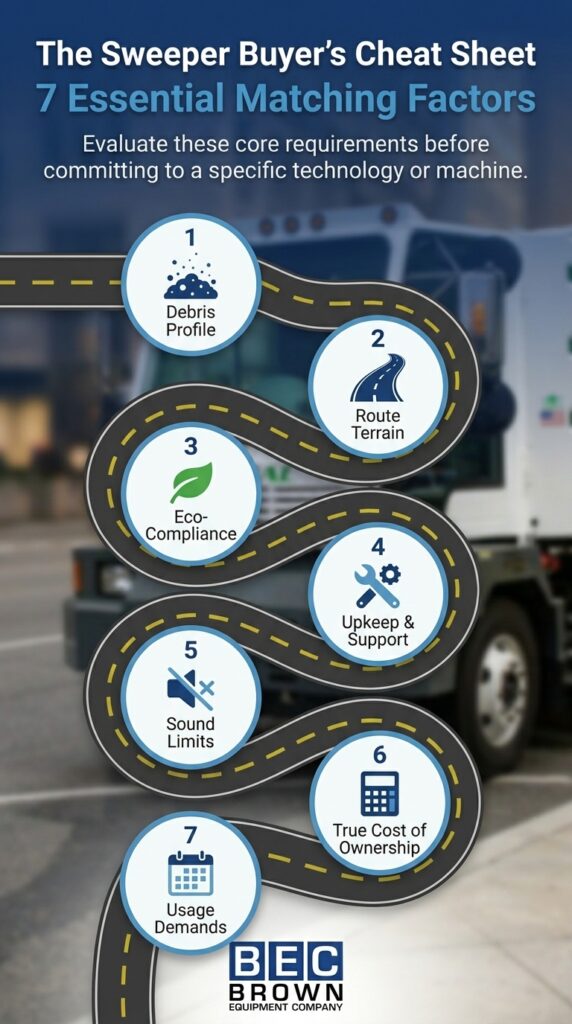 Essential factors for selecting the best sweeper machine for your needs.